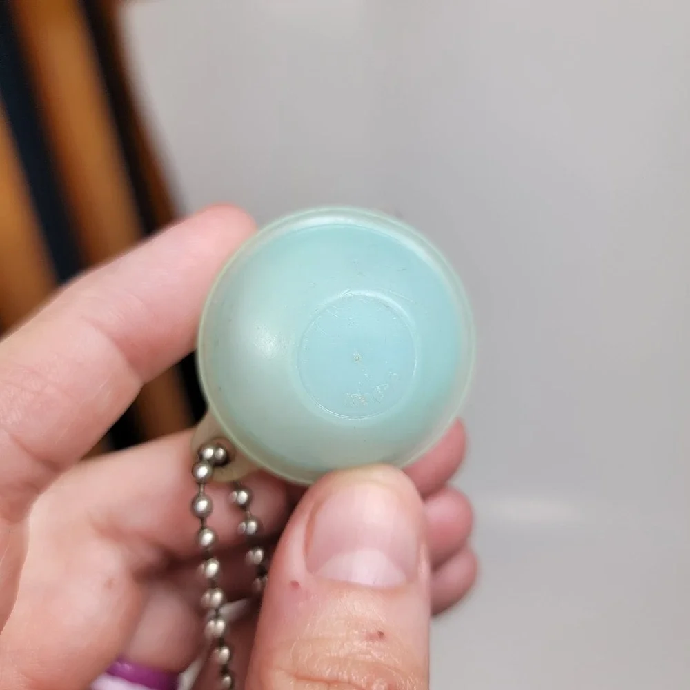 Tupperware Keychain Mini Wonderlier Bowl Sheer Pastel Blue Miniature Vintage 70s